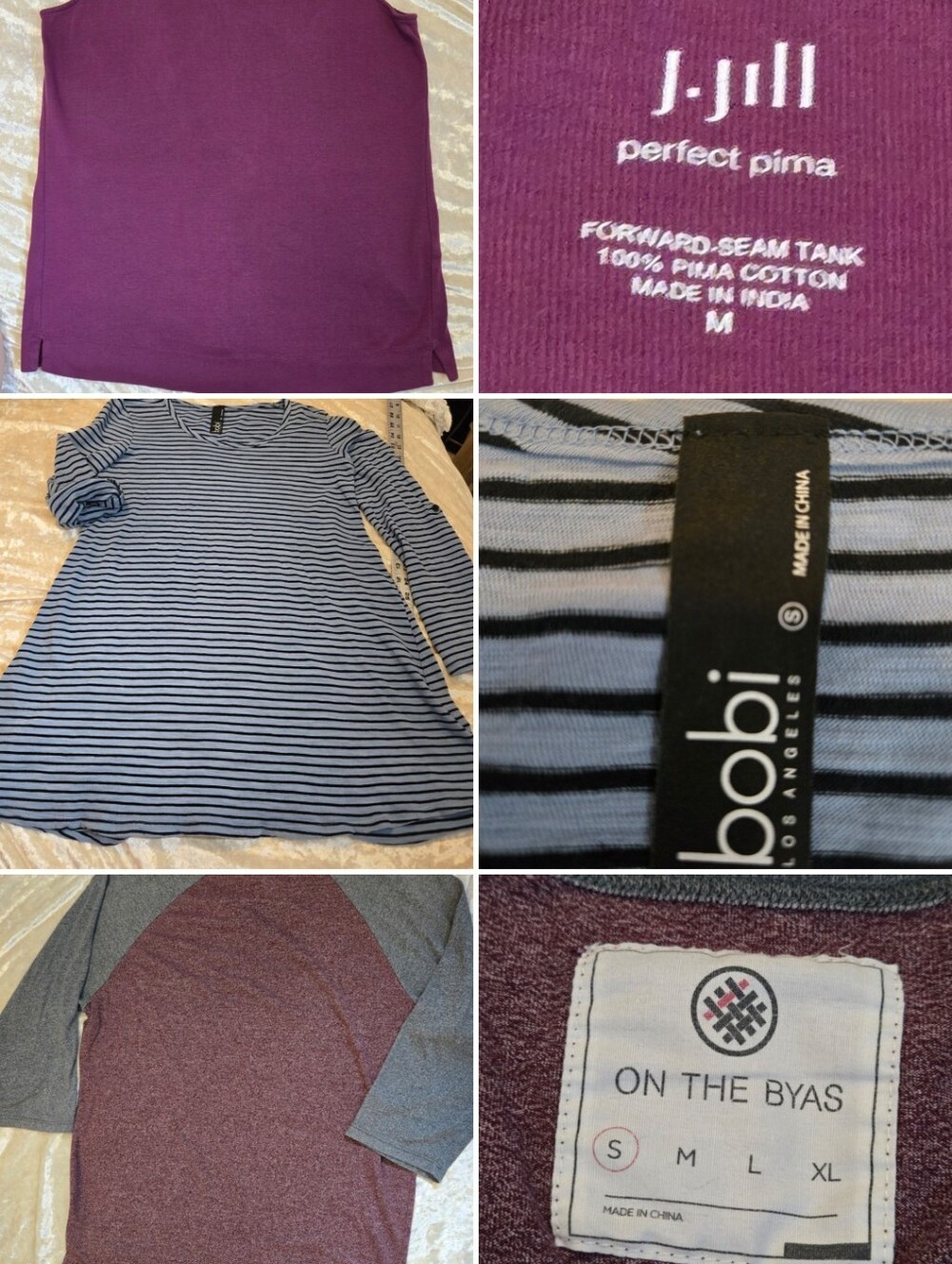 J. Jill Perfect Pima Tank Medium Purple Sleeveless Cotton Top